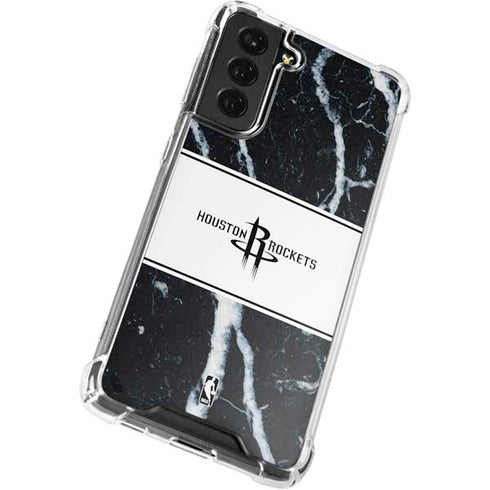NBA Houston Rockets Marble Galaxy S22 Plus Clear Case