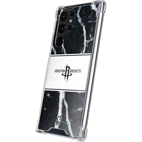 NBA Houston Rockets Marble Galaxy S22 Ultra Clear Case