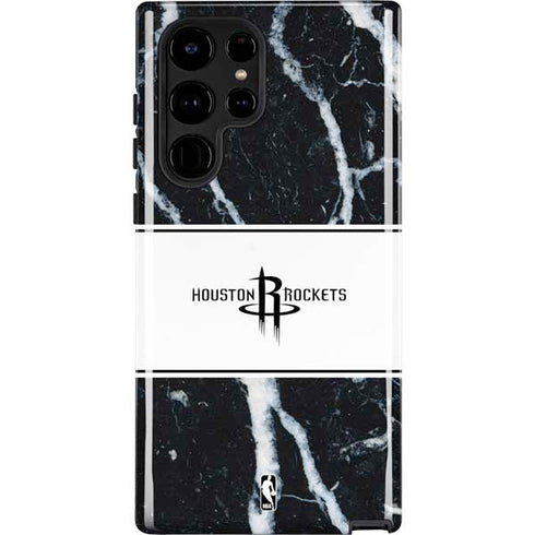 NBA Houston Rockets Marble Galaxy S22 Ultra Pro Case