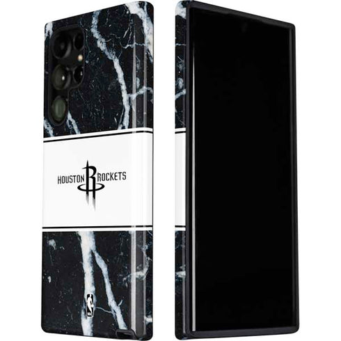 NBA Houston Rockets Marble Galaxy S22 Ultra Pro Case