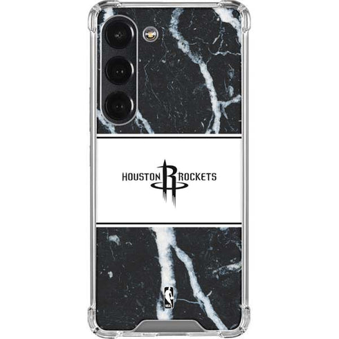 NBA Houston Rockets Marble Galaxy S23 Clear Case