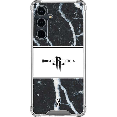 NBA Houston Rockets Marble Galaxy S23 FE Clear Case