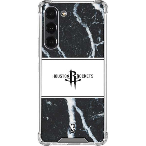 NBA Houston Rockets Marble Galaxy S23 Plus Clear Case