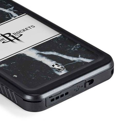 NBA Houston Rockets Marble Galaxy S23 Plus Waterproof Case