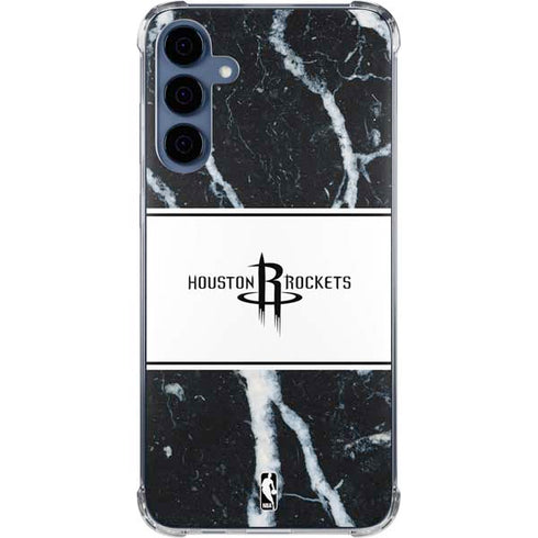 NBA Houston Rockets Marble Galaxy S24 Clear Case