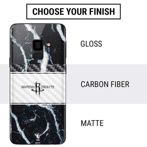 NBA Houston Rockets Marble Galaxy S9 Skin