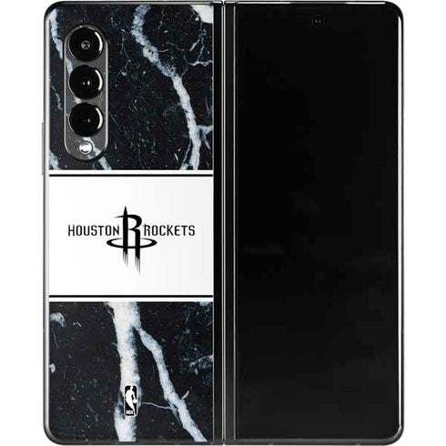 NBA Houston Rockets Marble Galaxy Z Fold3 5G Skin