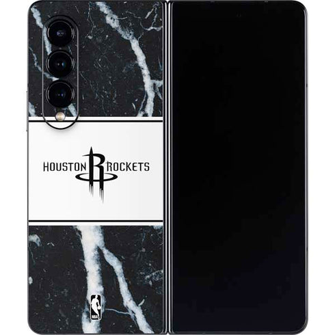 NBA Houston Rockets Marble Galaxy Z Fold4 5G Skin