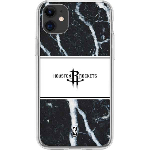 NBA Houston Rockets Marble iPhone 11 Clear Case
