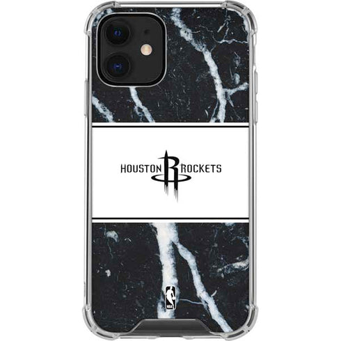 NBA Houston Rockets Marble iPhone 12 Clear Case