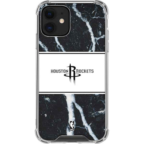 NBA Houston Rockets Marble iPhone 12 Mini Clear Case