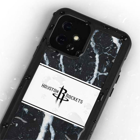 NBA Houston Rockets Marble iPhone 12 Mini Waterproof Case