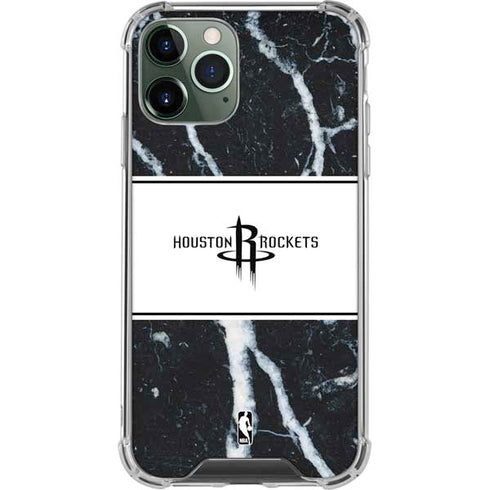 NBA Houston Rockets Marble iPhone 12 Pro Clear Case