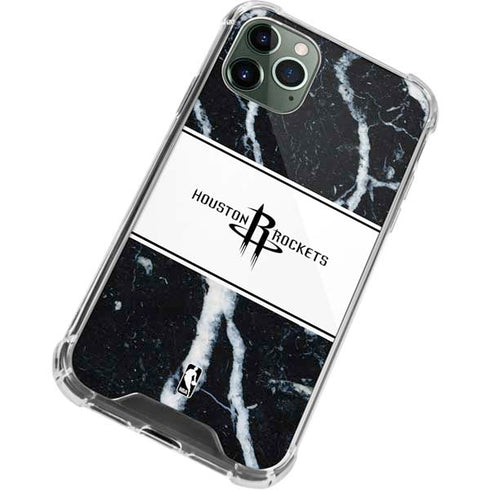 NBA Houston Rockets Marble iPhone 12 Pro Clear Case