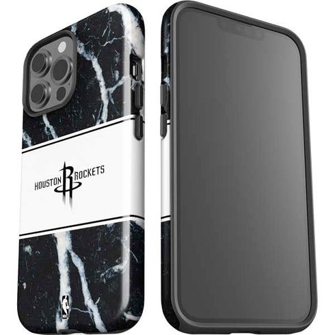 NBA Houston Rockets Marble iPhone 13 Pro Max Impact Case
