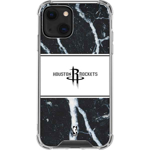 NBA Houston Rockets Marble iPhone 14 Clear Case