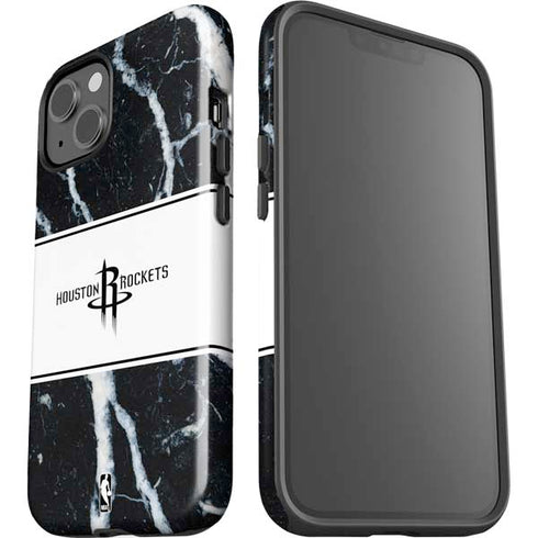 NBA Houston Rockets Marble iPhone 14 Plus Impact Case