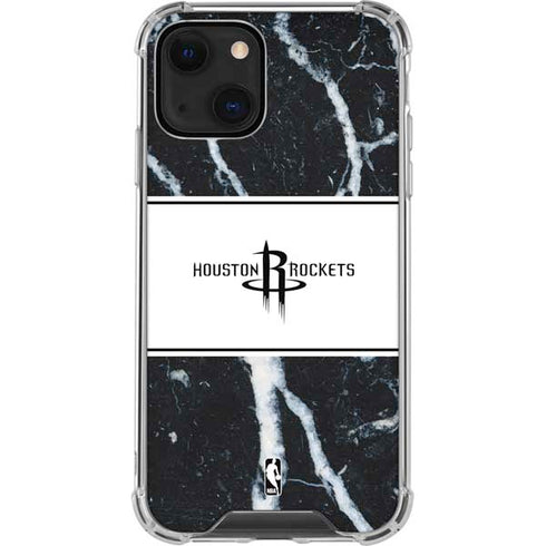 NBA Houston Rockets Marble iPhone 14 Plus Clear Case