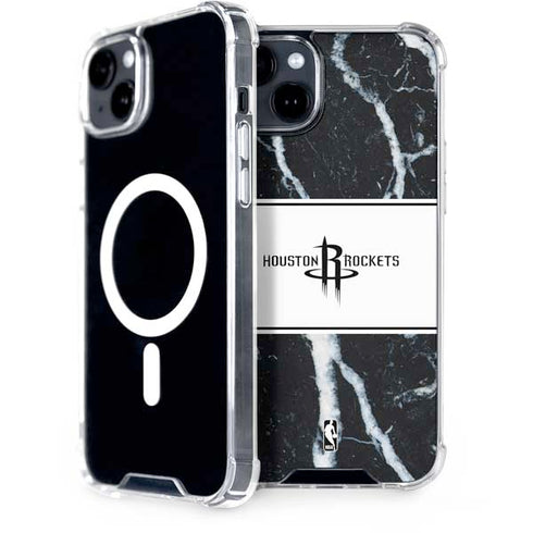 NBA Houston Rockets Marble iPhone 15 Plus MagSafe Case