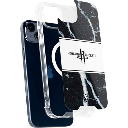 NBA Houston Rockets Marble iPhone 15 Plus MagSafe Case
