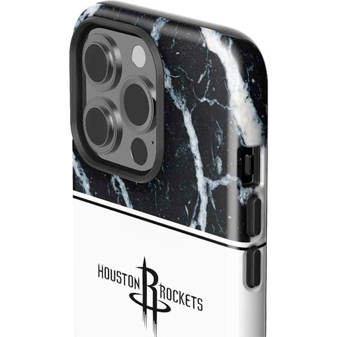 NBA Houston Rockets Marble iPhone 15 Pro Impact Case