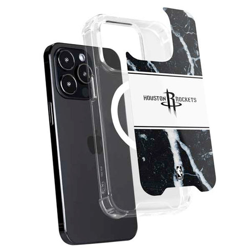 NBA Houston Rockets Marble iPhone 15 Pro MagSafe Case