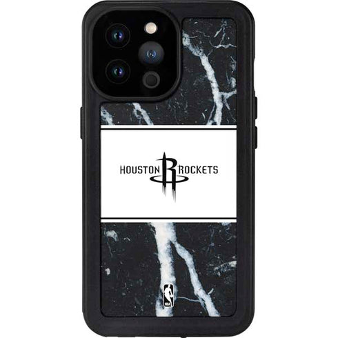 NBA Houston Rockets Marble iPhone 14 Pro Max Waterproof Case