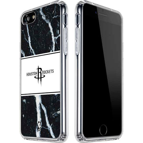 NBA Houston Rockets Marble iPhone SE (2nd & 3rd Gen) Clear Case