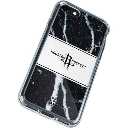 NBA Houston Rockets Marble iPhone SE (2nd & 3rd Gen) Clear Case