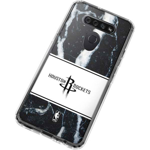 NBA Houston Rockets Marble LG K51/Q51 Clear Case