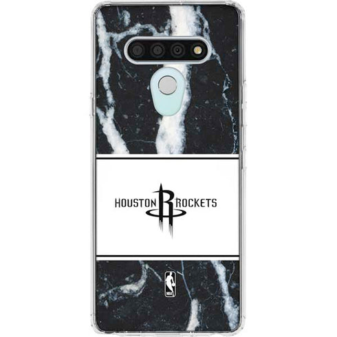 NBA Houston Rockets Marble LG Stylo 6 Clear Case