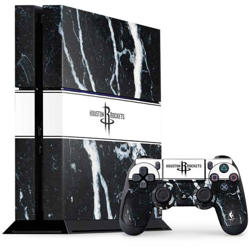 NBA Houston Rockets Marble PS4 Console and Controller Bundle Skin