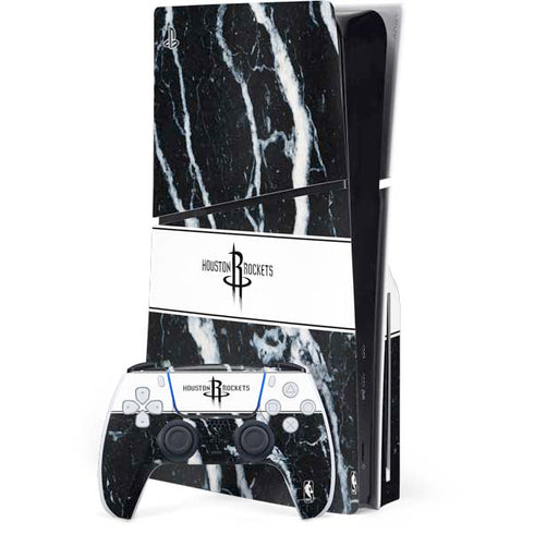 NBA Houston Rockets Marble PS5 Slim Disk Bundle Skin