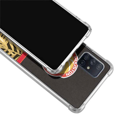 NBA Houston Rockets Retro Palms Galaxy A71 5G Clear Case