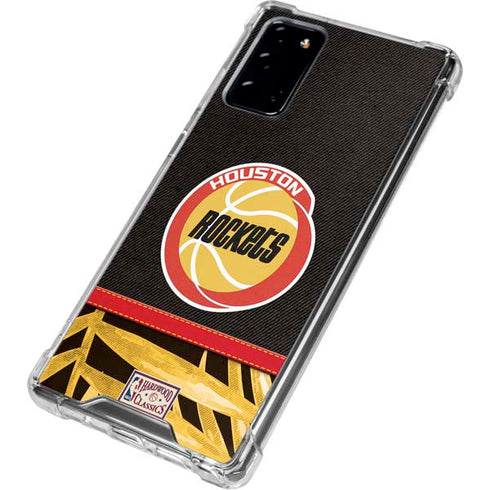 NBA Houston Rockets Retro Palms Galaxy Note20 5G Clear Case