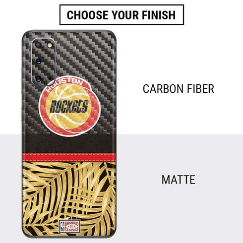 NBA Houston Rockets Retro Palms Galaxy S20 Skin