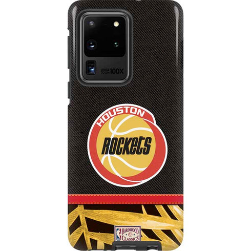 NBA Houston Rockets Retro Palms Galaxy S20 Ultra 5G Pro Case