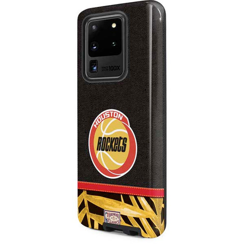 NBA Houston Rockets Retro Palms Galaxy S20 Ultra 5G Pro Case