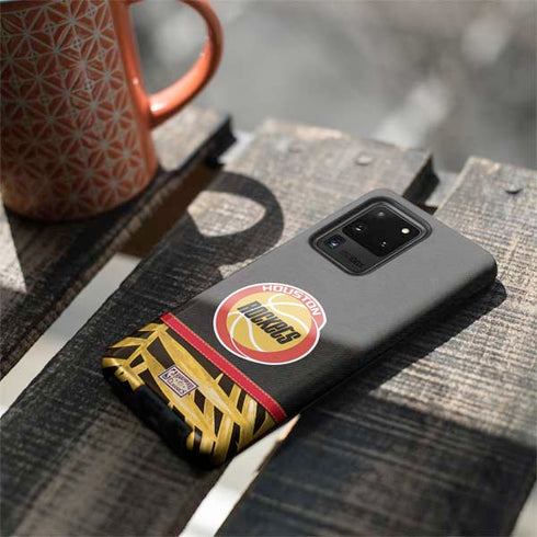 NBA Houston Rockets Retro Palms Galaxy S20 Ultra 5G Pro Case