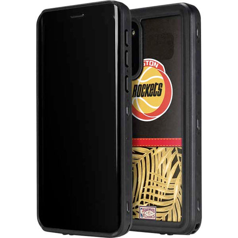 NBA Houston Rockets Retro Palms Galaxy S20 Waterproof Case