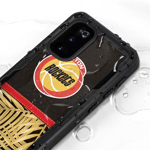 NBA Houston Rockets Retro Palms Galaxy S20 Waterproof Case