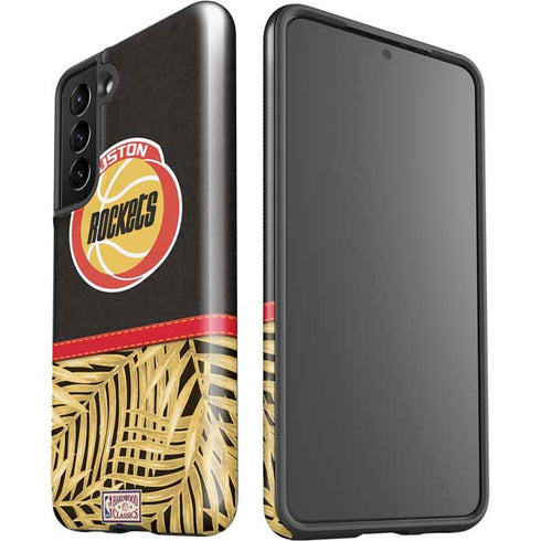 NBA Houston Rockets Retro Palms Galaxy S21 5G Pro Case