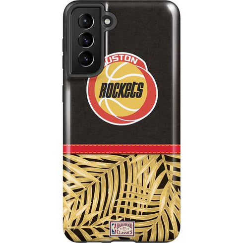 NBA Houston Rockets Retro Palms Galaxy S21 FE Pro Case
