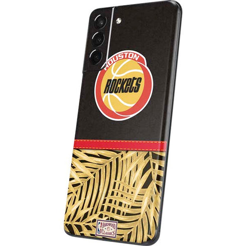 NBA Houston Rockets Retro Palms Galaxy S21 Plus 5G Skin