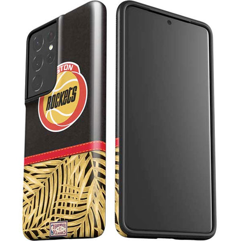 NBA Houston Rockets Retro Palms Galaxy S21 Ultra 5G Pro Case