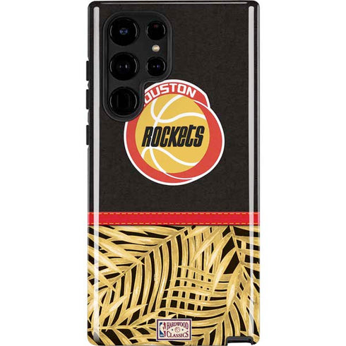 NBA Houston Rockets Retro Palms Galaxy S22 Ultra Pro Case