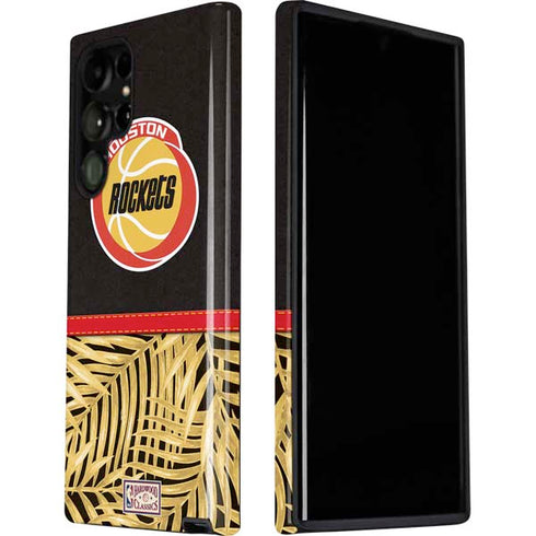 NBA Houston Rockets Retro Palms Galaxy S22 Ultra Pro Case