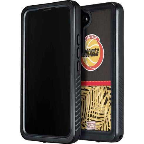 NBA Houston Rockets Retro Palms Galaxy S23 Plus Waterproof Case