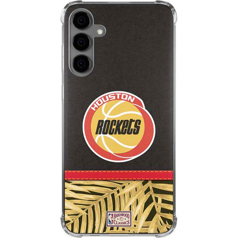 NBA Houston Rockets Retro Palms Galaxy S24 Plus Clear Case
