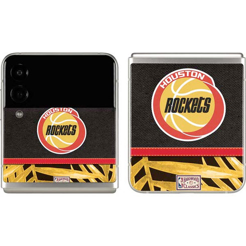 NBA Houston Rockets Retro Palms Galaxy Z Flip3 5G Skin